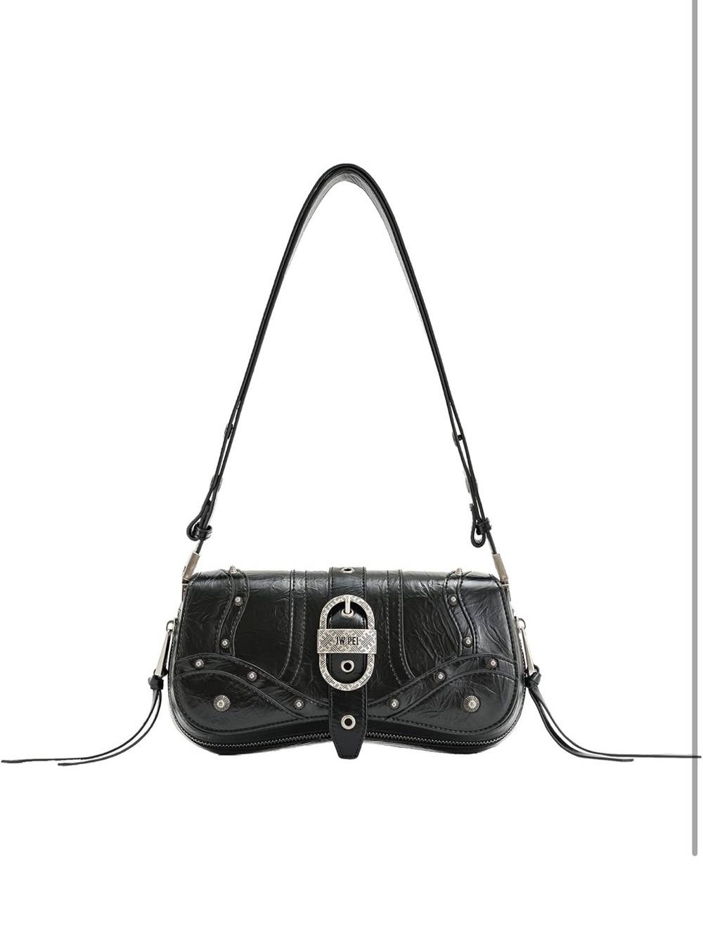 JW PEI Women's Joy Shoulder Bag Black Leather